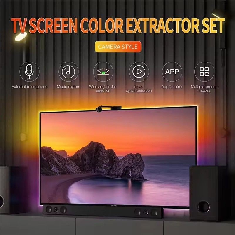 Typ LED Smd5050 Led Chip Atmosphere 16,4ft LED Strip Sync to Screen Muzyka dla Google TV
