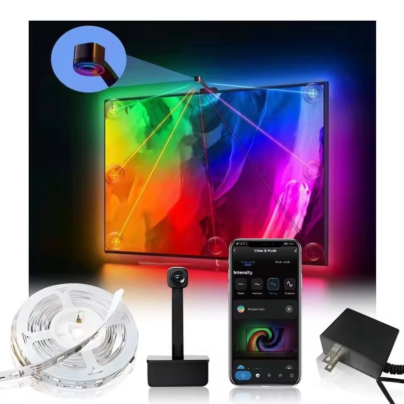 Typ LED Smd5050 Led Chip Atmosphere 16,4ft LED Strip Sync to Screen Muzyka dla Google TV