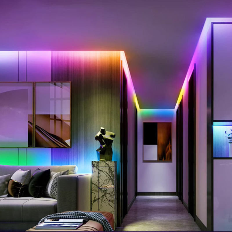Zdalne sterowanie DC 12V 24V elastyczne światło LED RGB 756LED/M COB światło LED