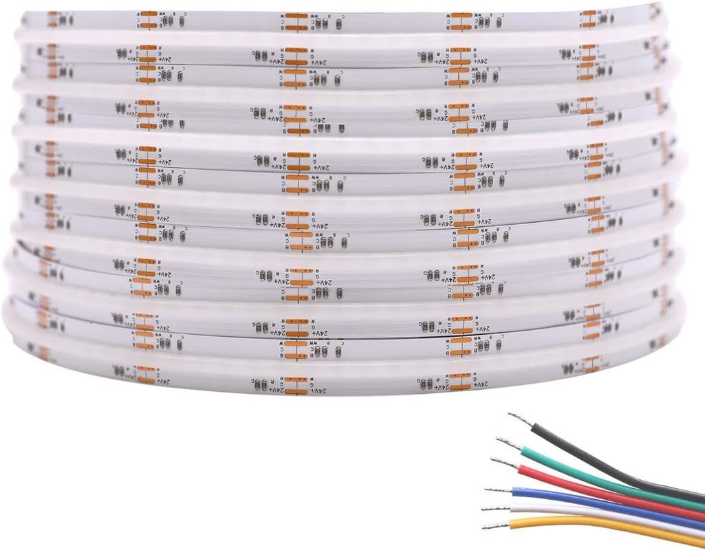 0.15kg 840 leds 12mm szerokości RGBCCT DC24V COB LED światło paska do celów dekoracyjnych 3