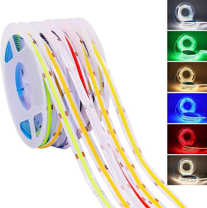 320leds/m 90Ra 5mm Szerokość 12V 24V Elastyczne światło COB LED 2700K 3000K 4000K 6000K