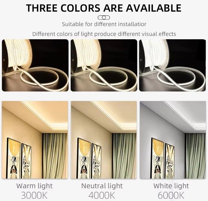 Wysokie napięcie 80 CRI 288leds COB LED Strip Light dla zastosowań wewnętrznych i zewnętrznych 110V 220V
