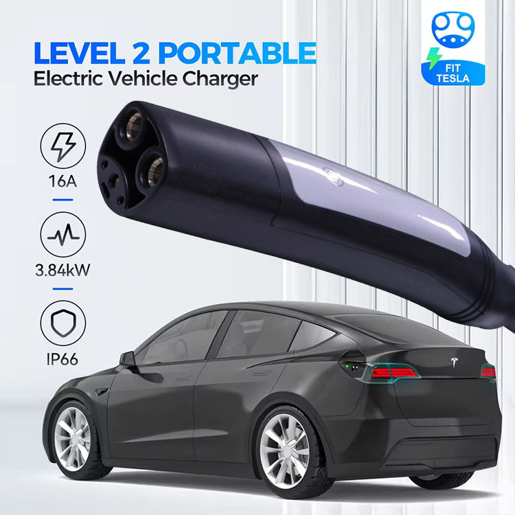 3.7 Kw ładowarka EV 5m Wtyczka do ładowania typu 2 Kobieta z lampą wskazującą LCD